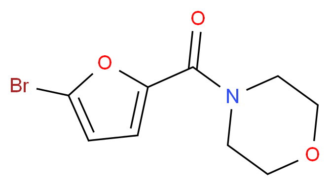 4-(5-bromofuran-2-carbonyl)morpholine_分子结构_CAS_57785-37-2