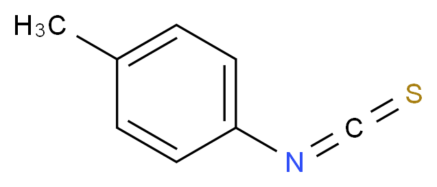 1-isothiocyanato-4-methylbenzene_分子结构_CAS_622-59-3