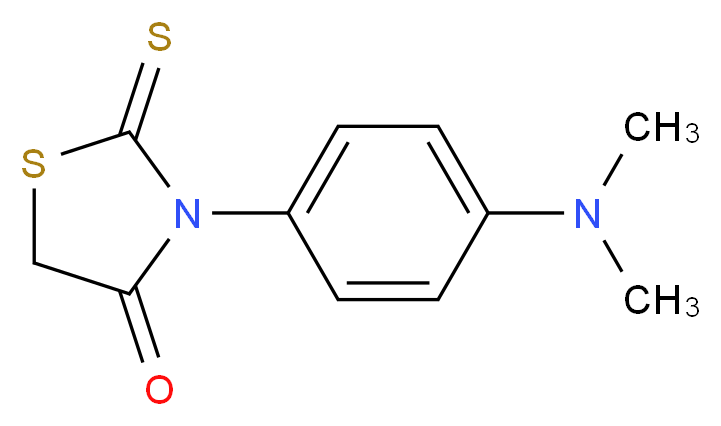 3-(4-Dimethylamino-phenyl)-2-thioxo-thiazolidin-4-one_分子结构_CAS_34557-44-3)