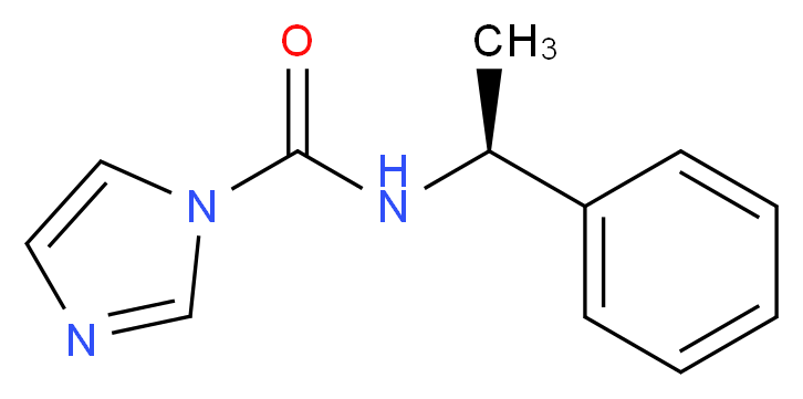 N-[(S)-(-)-1-Phenylethyl]imidazole-1-carboxamide_分子结构_CAS_151252-80-1)