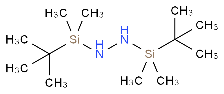 1,2-bis(tert-butyldimethylsilyl)hydrazine_分子结构_CAS_10000-20-1