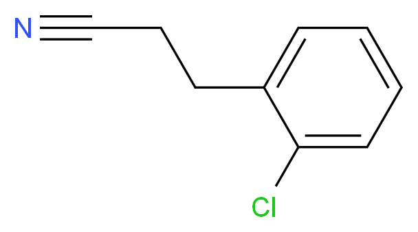 3-(2-Chlorophenyl)propionitrile_分子结构_CAS_7315-17-5)