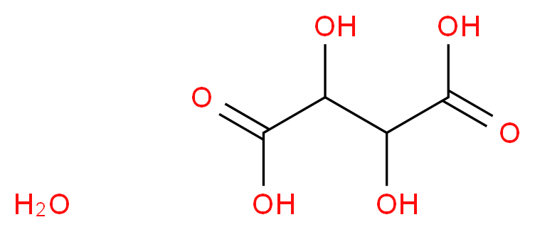 meso-TARTARIC ACID MONOHYDRATE_分子结构_CAS_147-73-9)