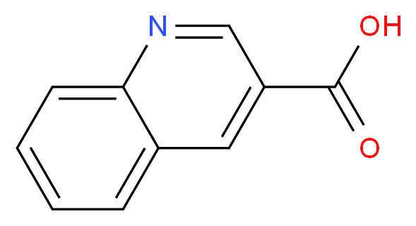 3-Quinolinecarboxylic Acid_分子结构_CAS_6480-68-8)