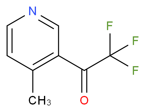 2,2,2-trifluoro-1-(4-methylpyridin-3-yl)ethan-1-one_分子结构_CAS_1060804-96-7