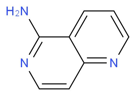 1,6-naphthyridin-5-amine_分子结构_CAS_55570-60-0