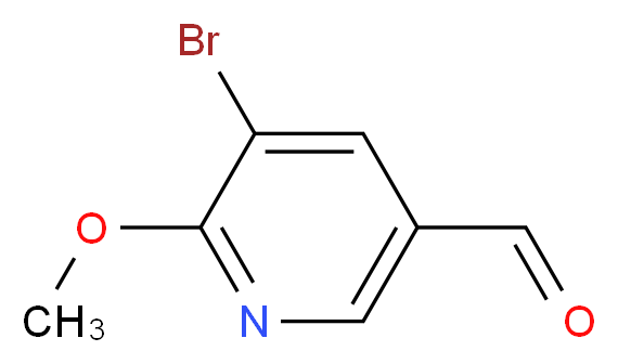 5-bromo-6-methoxypyridine-3-carbaldehyde_分子结构_CAS_65873-73-6