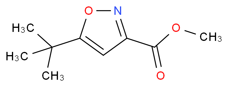 Methyl 5-tert-butylisoxazole-3-carboxylate_分子结构_CAS_517870-22-3)
