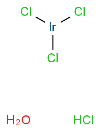 氯化铱(III) 盐酸盐 水合物_分子结构_CAS_717927-65-6)