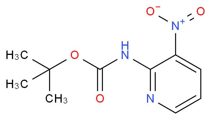 tert-butyl N-(3-nitropyridin-2-yl)carbamate_分子结构_CAS_1040363-53-8