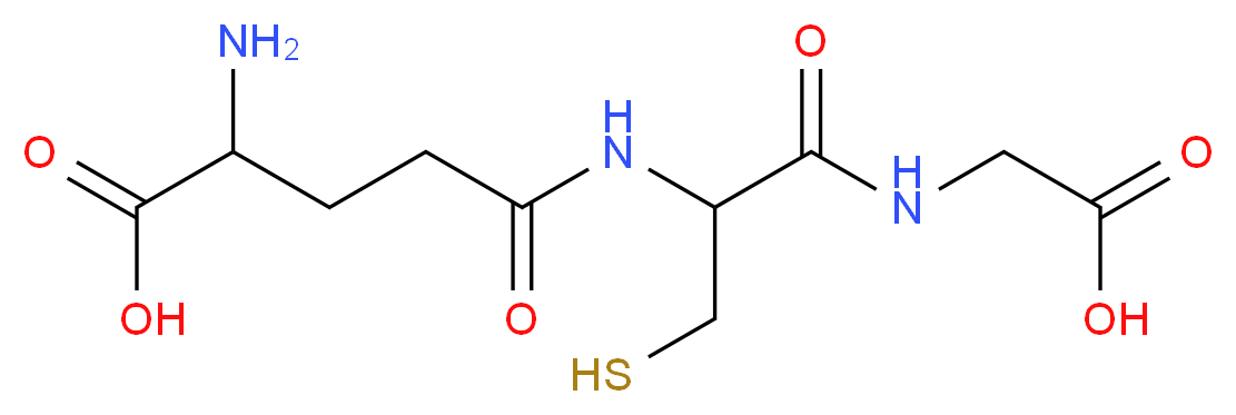 2-amino-4-({1-[(carboxymethyl)carbamoyl]-2-sulfanylethyl}carbamoyl)butanoic acid_分子结构_CAS_70-18-8