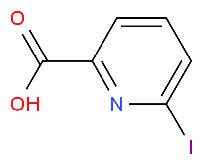6-Iodo-pyridine-2-carboxylic acid_分子结构_CAS_55044-68-3)