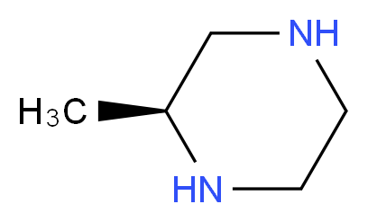 (S)-(+)-2-甲基哌嗪_分子结构_CAS_74879-18-8)