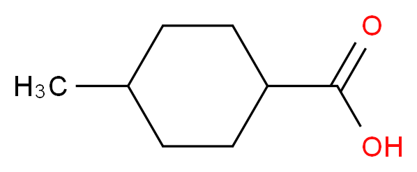 4-methylcyclohexane-1-carboxylic acid_分子结构_CAS_4331-54-8