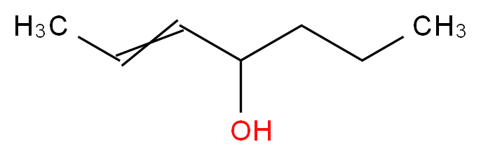 2-庚烯-4-醇, (E)+(Z)_分子结构_CAS_4798-59-8)