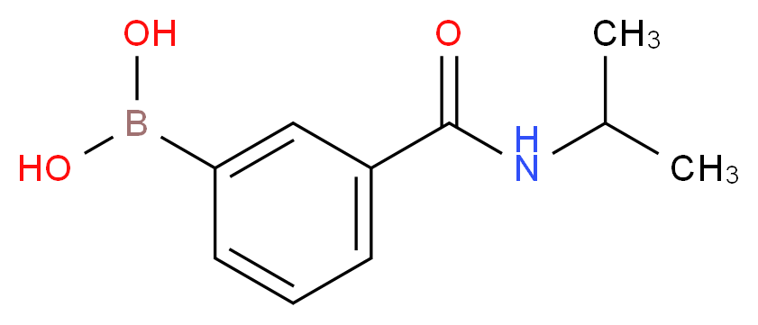 {3-[(propan-2-yl)carbamoyl]phenyl}boronic acid_分子结构_CAS_397843-69-5