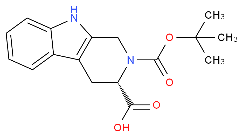 (S)-1,2,3,4-Tetrahydronorharman-3-carboxylic acid, N2-BOC protected_分子结构_CAS_66863-43-2)