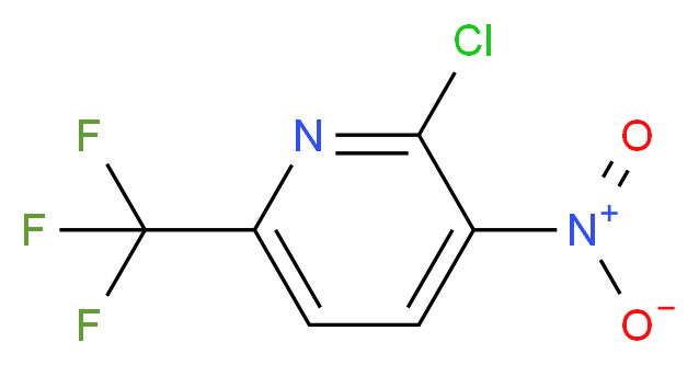 2-chloro-3-nitro-6-(trifluoromethyl)pyridine_分子结构_CAS_117519-08-1