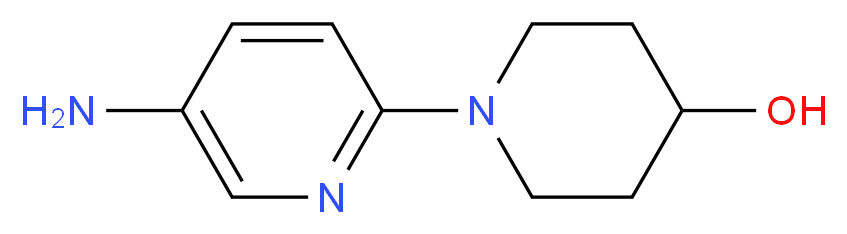 1-(5-Amino-2-pyridinyl)-4-piperidinol_分子结构_CAS_476342-37-7)