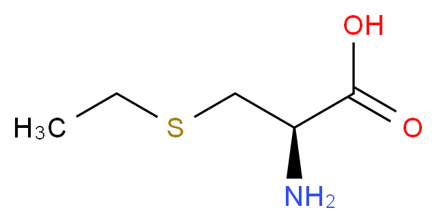 (2R)-2-amino-3-(ethylsulfanyl)propanoic acid_分子结构_CAS_2629-59-6