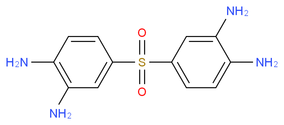 2-Amino-4-[(3,4-diaminophenyl)sulfonyl]phenylamine_分子结构_CAS_13224-79-8)