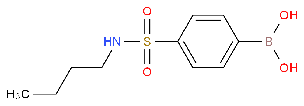[4-(butylsulfamoyl)phenyl]boronic acid_分子结构_CAS_850589-32-1