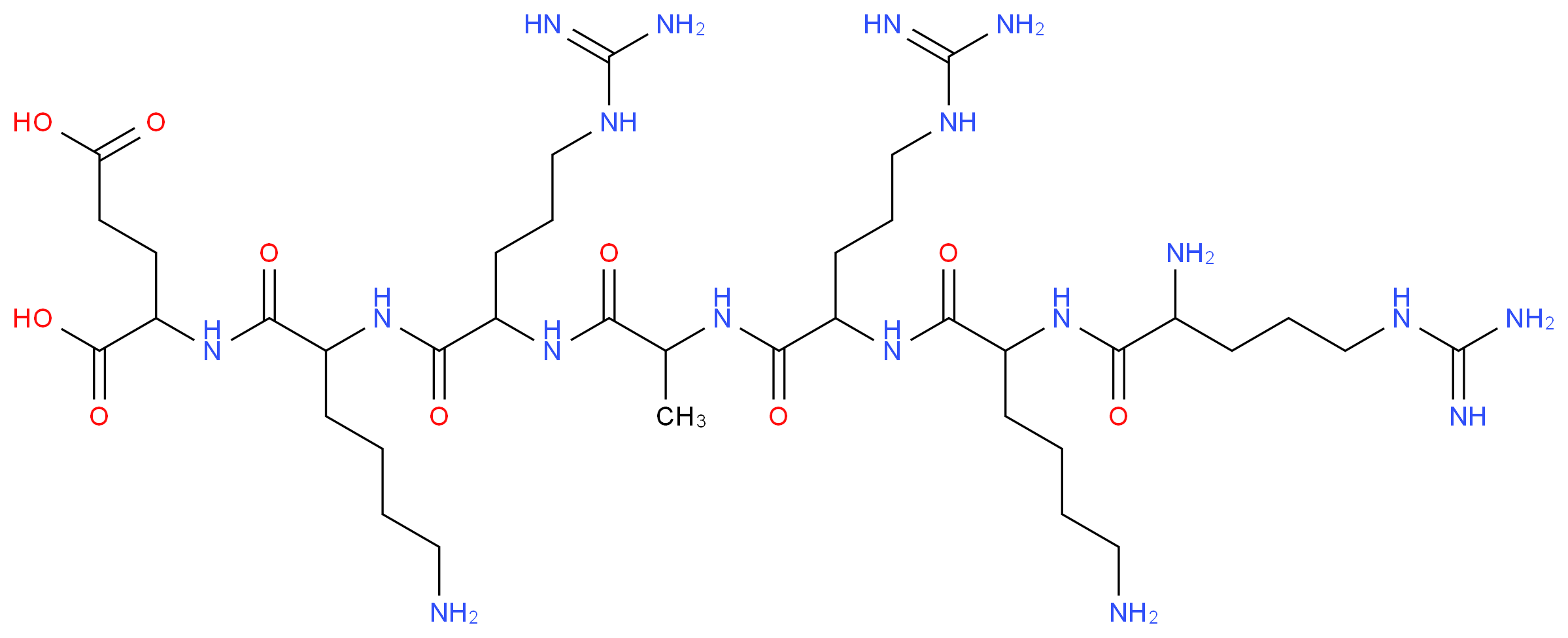 Arg-Lys-Arg-Ala-Arg-Lys-Glu_分子结构_CAS_82801-73-8)
