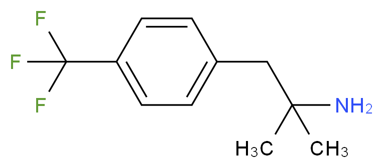 2-methyl-1-(4-(trifluoromethyl)phenyl)propan-2-amine_分子结构_CAS_459-00-7)