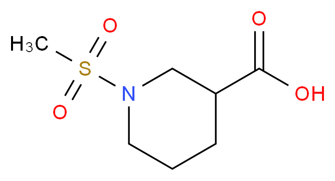 1-methanesulfonylpiperidine-3-carboxylic acid_分子结构_CAS_304026-07-1