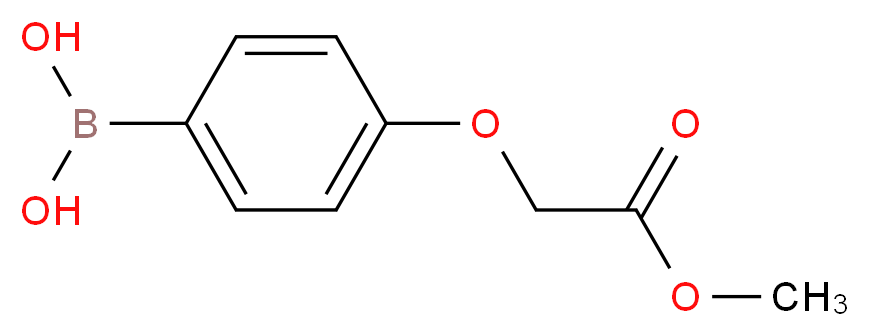[4-(2-methoxy-2-oxoethoxy)phenyl]boronic acid_分子结构_CAS_957063-00-2