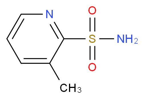 3-methylpyridine-2-sulfonamide_分子结构_CAS_65938-79-6