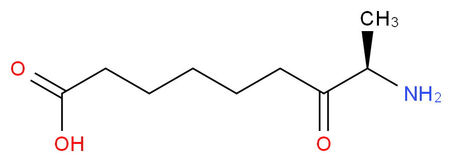 (8R)-8-amino-7-oxononanoic acid_分子结构_CAS_4707-58-8