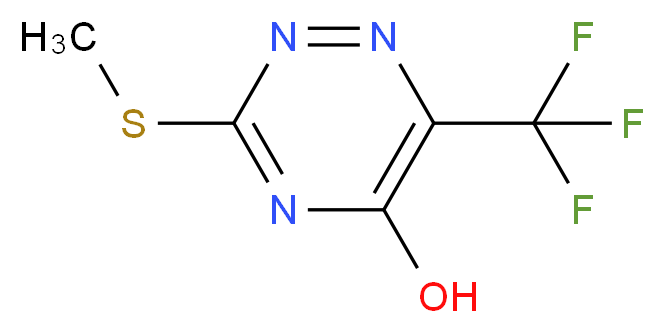 3-(methylsulfanyl)-6-(trifluoromethyl)-1,2,4-triazin-5-ol_分子结构_CAS_939979-90-5