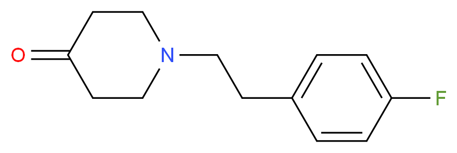 1-[2-(4-fluorophenyl)ethyl]piperidin-4-one_分子结构_CAS_23808-43-7)