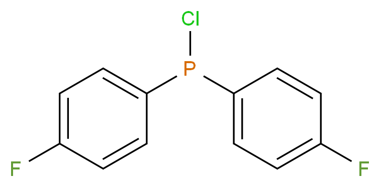 chlorobis(4-fluorophenyl)phosphane_分子结构_CAS_23039-97-6