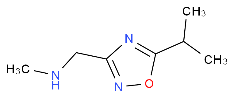 methyl({[5-(propan-2-yl)-1,2,4-oxadiazol-3-yl]methyl})amine_分子结构_CAS_938459-06-4