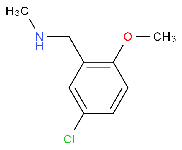 N-(5-chloro-2-methoxybenzyl)-N-methylamine_分子结构_CAS_823188-85-8)