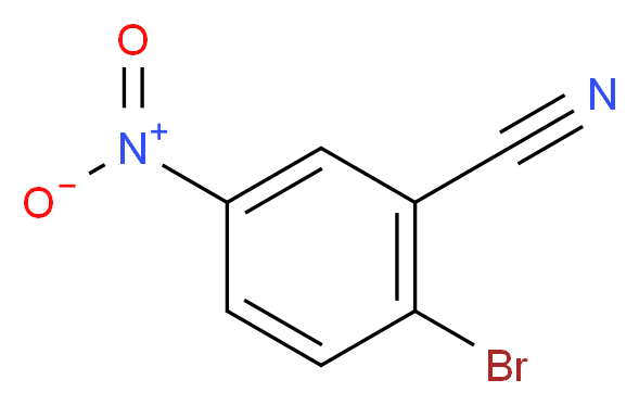 2-溴-5-硝基苯甲腈_分子结构_CAS_134604-07-2)