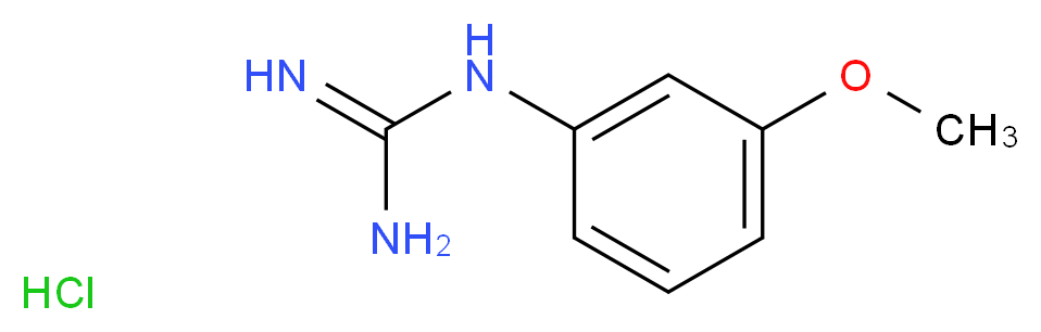 N-(3-methoxyphenyl)guanidine hydrochloride_分子结构_CAS_112677-52-8