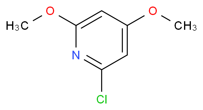 2-chloro-4,6-dimethoxypyridine_分子结构_CAS_108279-89-6