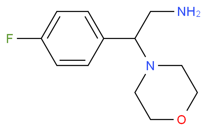 2-(4-Fluoro-phenyl)-2-morpholin-4-yl-ethylamine_分子结构_CAS_851169-46-5)