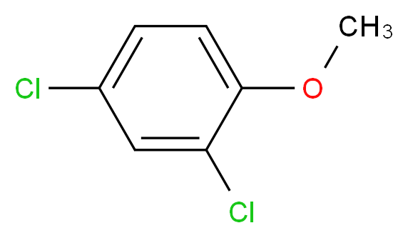 2,4-dichloro-1-methoxybenzene_分子结构_CAS_553-82-2