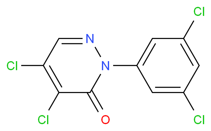 4,5-dichloro-2-(3,5-dichlorophenyl)-2,3-dihydropyridazin-3-one_分子结构_CAS_86483-43-4)
