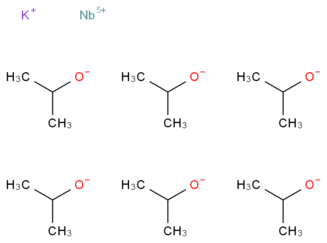 niobium(5+) ion potassium hexakis(propan-2-olate)_分子结构_CAS_21864-23-3