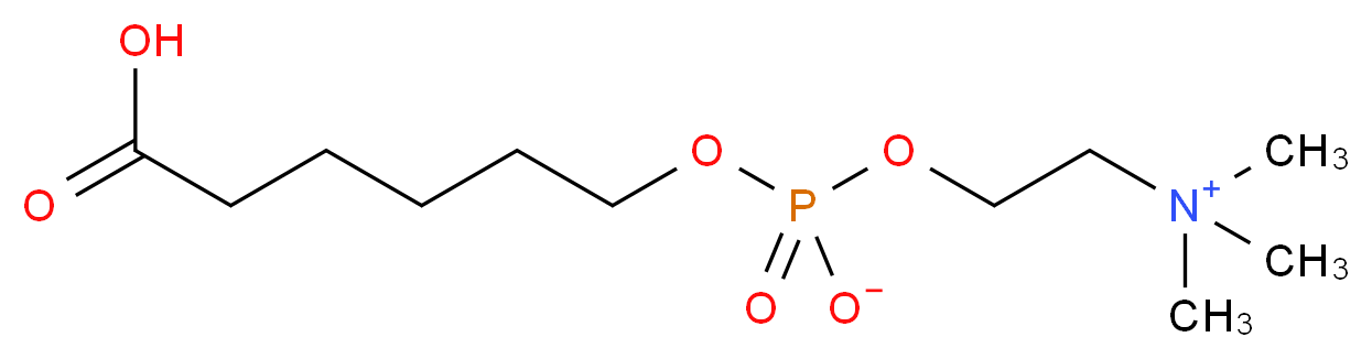{2-[(5-carboxypentyl phosphonato)oxy]ethyl}trimethylazanium_分子结构_CAS_73839-24-4