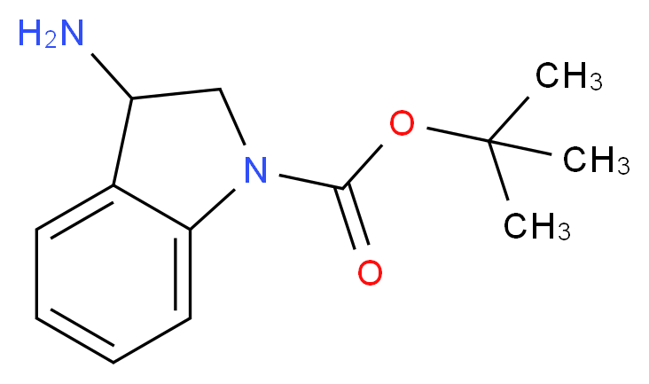 tert-butyl 3-amino-2,3-dihydro-1H-indole-1-carboxylate_分子结构_CAS_936829-23-1