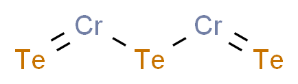 tellanylidene[(tellanylidenechromio)tellanyl]chromium_分子结构_CAS_12053-39-3