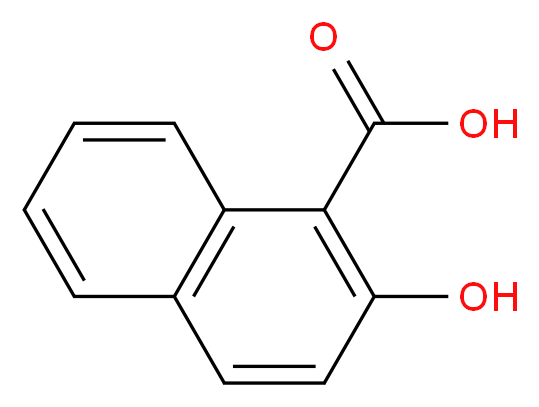 2-hydroxynaphthalene-1-carboxylic acid_分子结构_CAS_140102