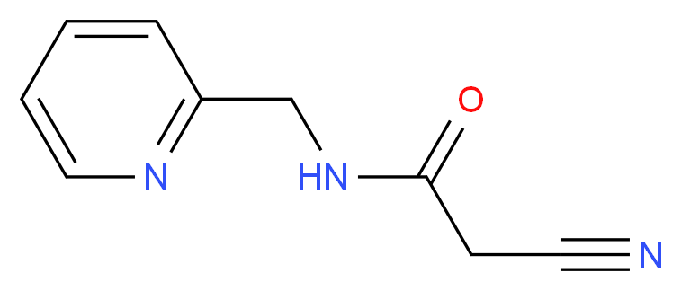 2-Cyano-N-(pyridin-2-ylmethyl)acetamide_分子结构_CAS_)