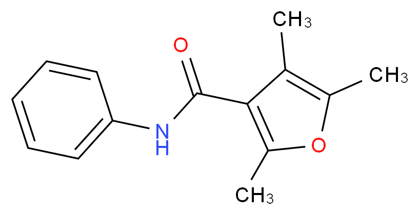 2,4,5-trimethyl-N-phenylfuran-3-carboxamide_分子结构_CAS_28730-17-8